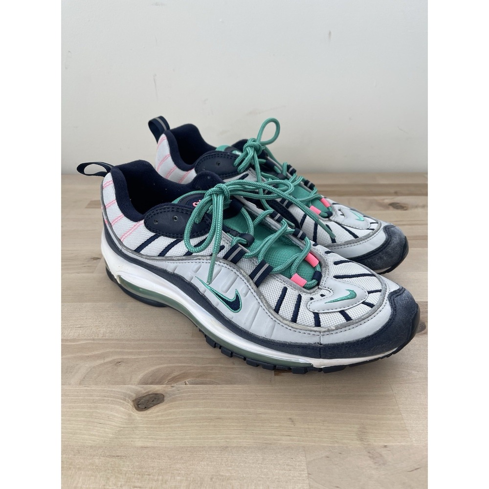 Nike Air Max 98 South Beach Tidal Wave Shoes Mens 10 Gray Athletic Sneakers OG